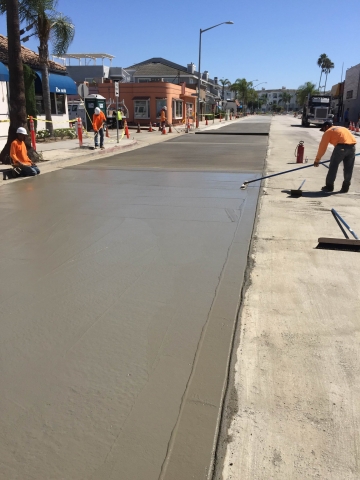 We paved this stretch of concrete in Newport